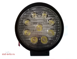 Светодиодная инсталляция GG 9 SMD DC 12-24v 27W диод 3 W комплект (2шт), круглые