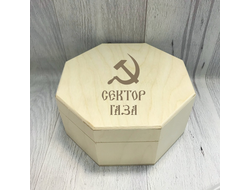 Шкатулка с гравировкой Сектор Газа, Юрий Хой №11
