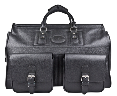 Кожаный саквояж Fabriano black (арт. 4008-01)