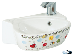 Раковина Creavit Cocuk CK035-00CB00E-FF00 380 х 300 мм с детским декором