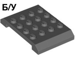 ! Б/У - Wedge 4 x 6 x 2/3 Double, Dark Bluish Gray (32739 / 6226932) - Б/У