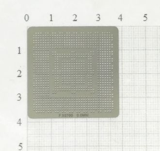 Трафарет BGA для реболлинга чипов компьютера NV F X5700 0.6мм