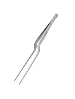 Щипцы (пинцет) 16 см. изогнутые, нержавеющая сталь