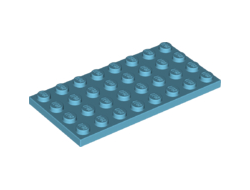 Plate 4 x 8, Medium Azure (3035 / 6104130)