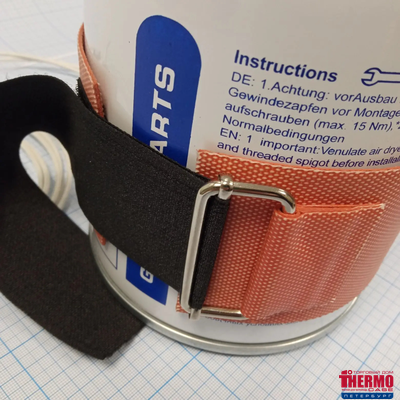 Гибкая нагревающая пластина 150 Вт 24 В (70х400) (терм.50/10) Keenovo (без 3М скотча, выносной датчик на +10 град (по темп. окруж. воздуха) и термодатчик на 50°С, крепится на липучке)