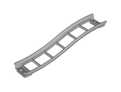 Train, Track Roller Coaster Ramp Small, 3 Bricks Elevation, Light Bluish Gray (34738 / 6224370)