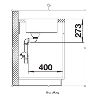 Мойка Blanco ZEROX 400-IF/A с отв. арм. InFino, Durinox