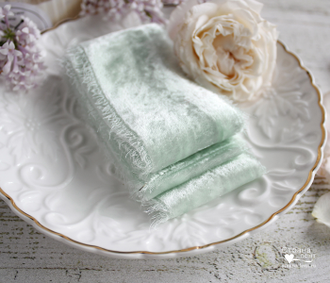 Бархатная лента Mint Shabby Velvet 4 см от производителя "Страна лент"