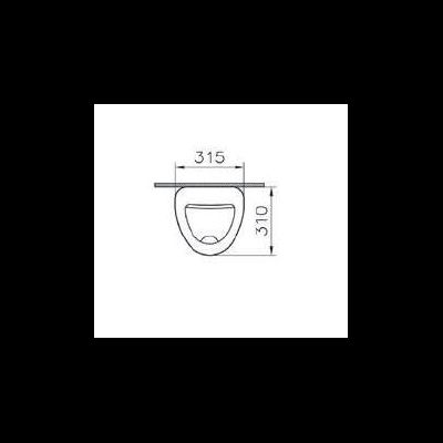 Писсуар VitrA Arkitekt, цвет белый, 6201B003-0199