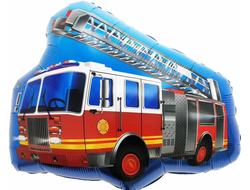 Шар (27''/69 см) Фигура, Пожарная машина с лестницей