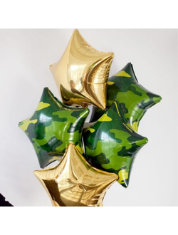 Золотые и камуфляжные звёзды на грузике