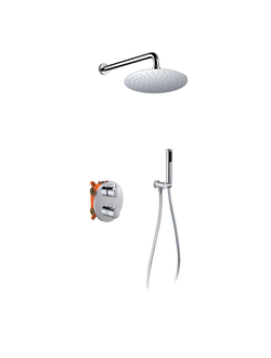 Душевой комплект VSFW-102TCH термостатический встраиваемый, двухрежимный, хром