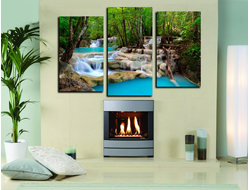 Модульная картина "Журчащий водопад"