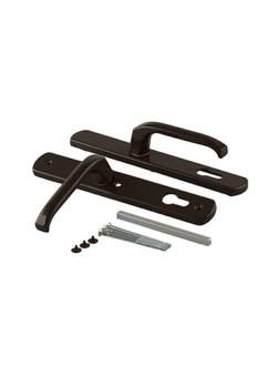 3-Болта 92-35 .Нажимной гарнитур  для дверного профиля  (Входная дверь ) Коричневый