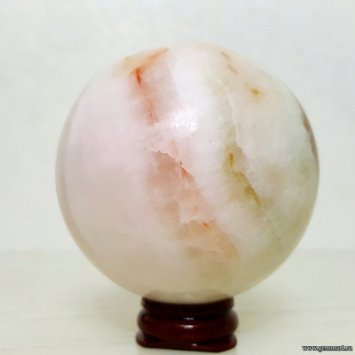 Мраморный оникс (кальцит), шар. Иран. Около 72мм