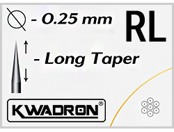 KWADRON - Round Liner Long Taper / 0.25