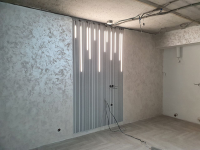 Гипсовая 3D панель "Разбежка (широкие/узкие)" (фото 2)