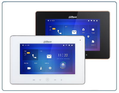 DaHua DHI-VTH5221D/DW Ip видеомонитор 7" WiFi/LAN с сенсорным экраном, для систем видеонаблюдения и видеодомофонии. Имеет встроенный видеорегистратор.