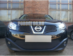 Защита радиатора Nissan Qashqai 2011-2014 black низ PREMIUM