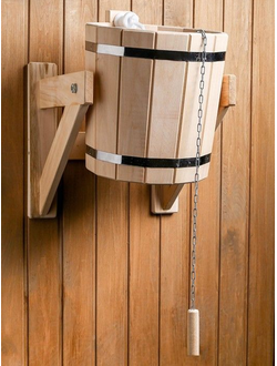 Обливное устройство из липы, пластиковая вставка, 10л