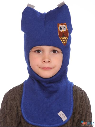 Шапка-шлем  18101-08, цвет ярко-синий р. 52-54