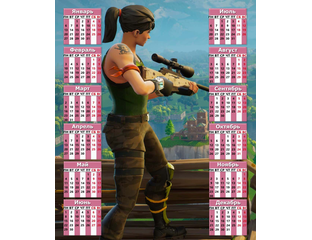 Купить календарь настенный Fortnite, Фортнайт №33 в интернет магазине ...