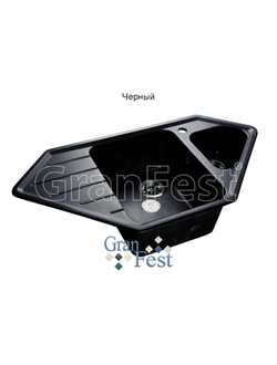 Керамическая мойка Granfest Гранфест CORNER GF-C950E 2 секционная мойка с отверстием под смеситель
