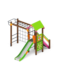 Серия «Лукоморье» ДИК 2.25.04-01.С H=1200 металлическая горка игровой комплекс