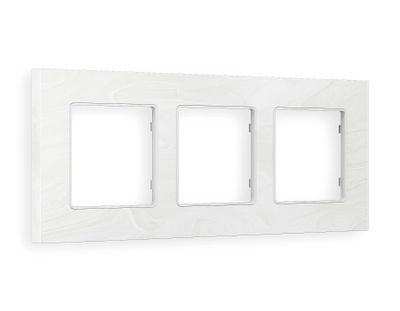 Рамка 3-я Белый мрамор, коллекция GRAND - Ambrella Volt - ALFA