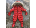 М.18-37 Комбинезон Moncler лаковый красный  (68, 92)