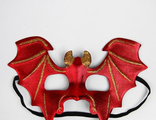 Карнавальная маска «Летучая мышь», цвет красный