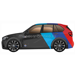 ЗБ024 Кровать "Х5" М5 Черный. Размер: 740*670*1740. Спальная зона: 700*1570.