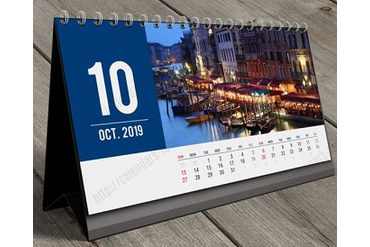 Календарь настольный перекидной на пружине