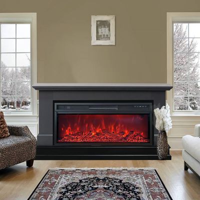 Линейный электрокамин Elton GR с очагом Pulsar 38