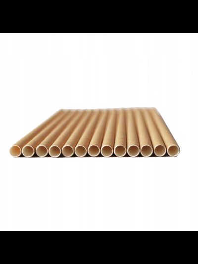 Трубочка для напитков бумажная 8 мм (инд. уп. крафт, 50 шт), 230мм