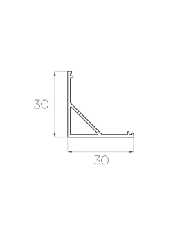 Алюминиевый профиль 4L-3030-U ANOD