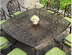 Стол из литого алюминия Capri 8 для сада на 8 персон