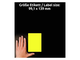 Этикетки А4 всепогодные Avery Zweckform, жёлтый полиэстер, 99.1x139мм, 4шт/л, L6127-20