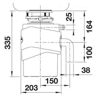 Измельчитель пищевых отходов Blanco FWD Max