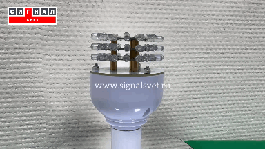 Лампа светодиодная ЛСД 3 яруса 48LED 220в красная для ЗОМ и СДЗО-05