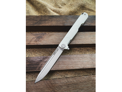 Складной нож Single EVO (дол, сталь AUS10, белый G10)