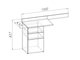 АМЕЛИ Стол письменный С-1400 с ящиками