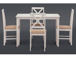 Обеденный комплект «Хадсон» (Hudson) (стол + 4 стула)