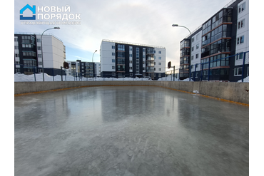 Заливка катка в микрорайоне Древлянка-8