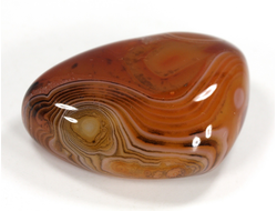 Сердолик, сардоникс, полировка, Индия (43*30*16 мм, 35 г) №28996