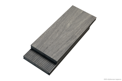 Террасная доска Bruggan Multicolor полнотелая Grey