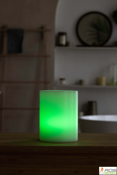 Гладкий парафиновый плафон для LED свечей - 11,7*15см