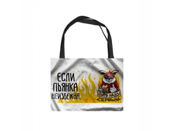 Сумка-шоппер  горизонтальная год Кролика №53