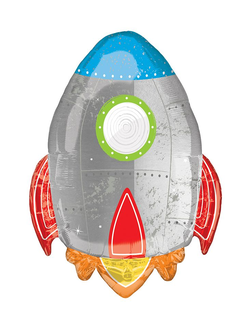 Фольгированный шар с гелием "Ракета" 73*53