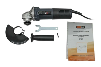 Углошлифовальная машина PRORAB 1050 Вт, 125 мм, ТОНКАЯ РУКОЯТЬ, 11000 об/мин, коробка (9722D)